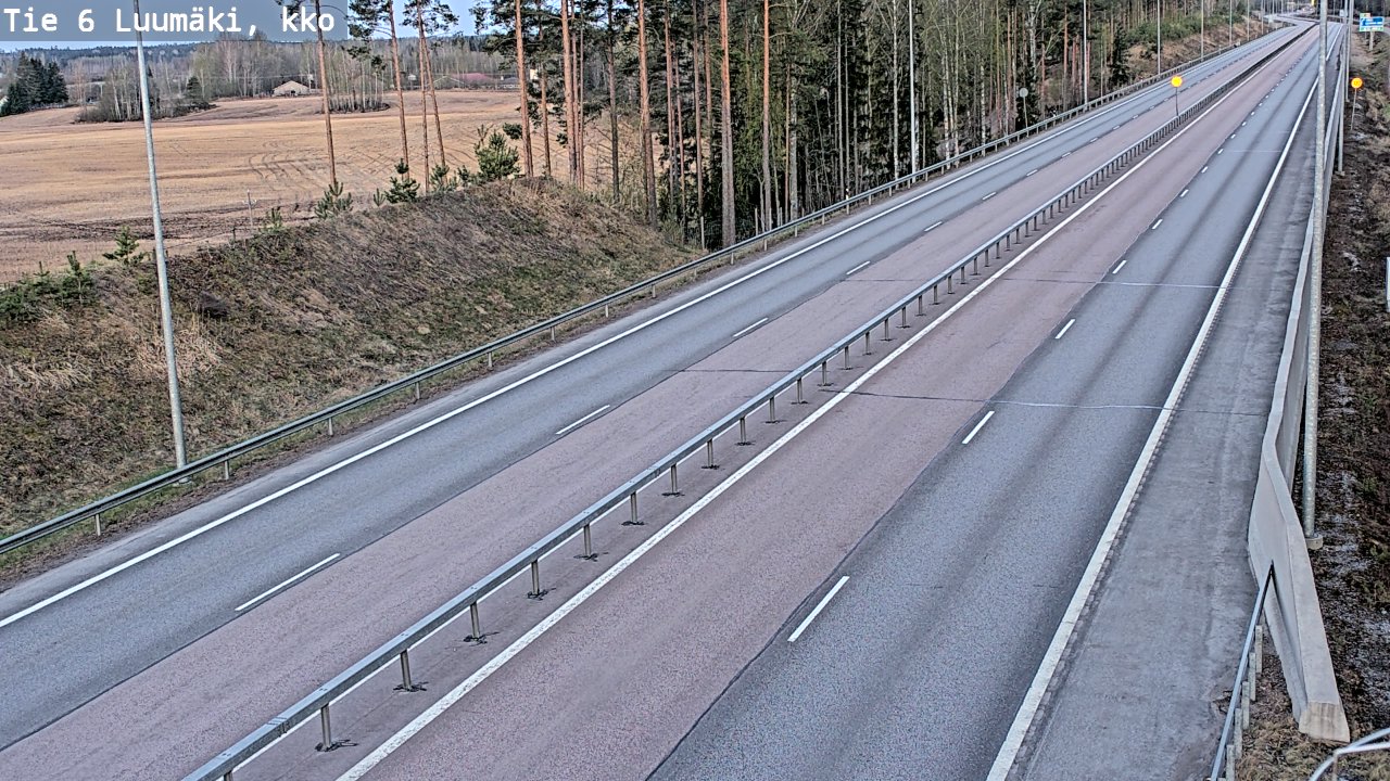 Weather Camera Image Road 6 Luumäki, kirkko, Luumäki, Etelä-Karjala