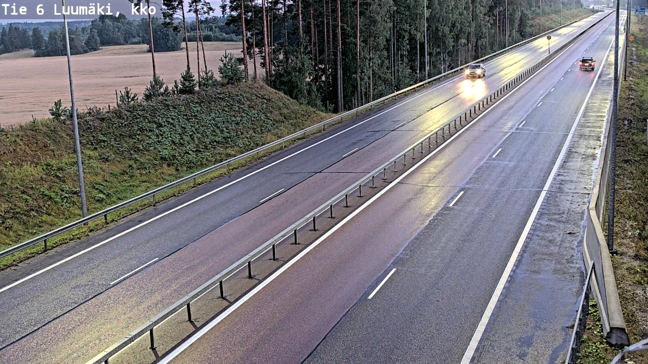 Kelikamerat Kuva Tie 6 Luumäki, kirkko, Luumäki, Etelä-Karjala