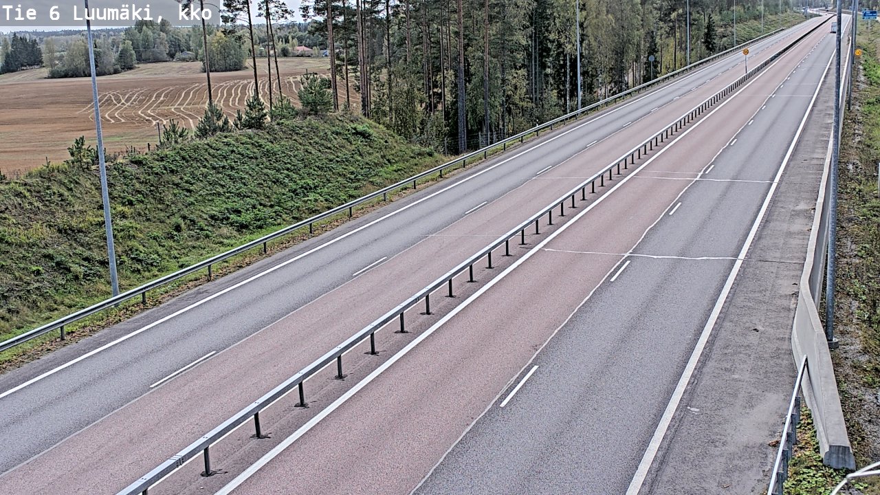 Kelikamerat Kuva Tie 6 Luumäki, kirkko, Luumäki, Etelä-Karjala