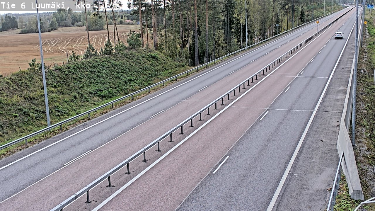 Kelikamerat Kuva Tie 6 Luumäki, kirkko, Luumäki, Etelä-Karjala