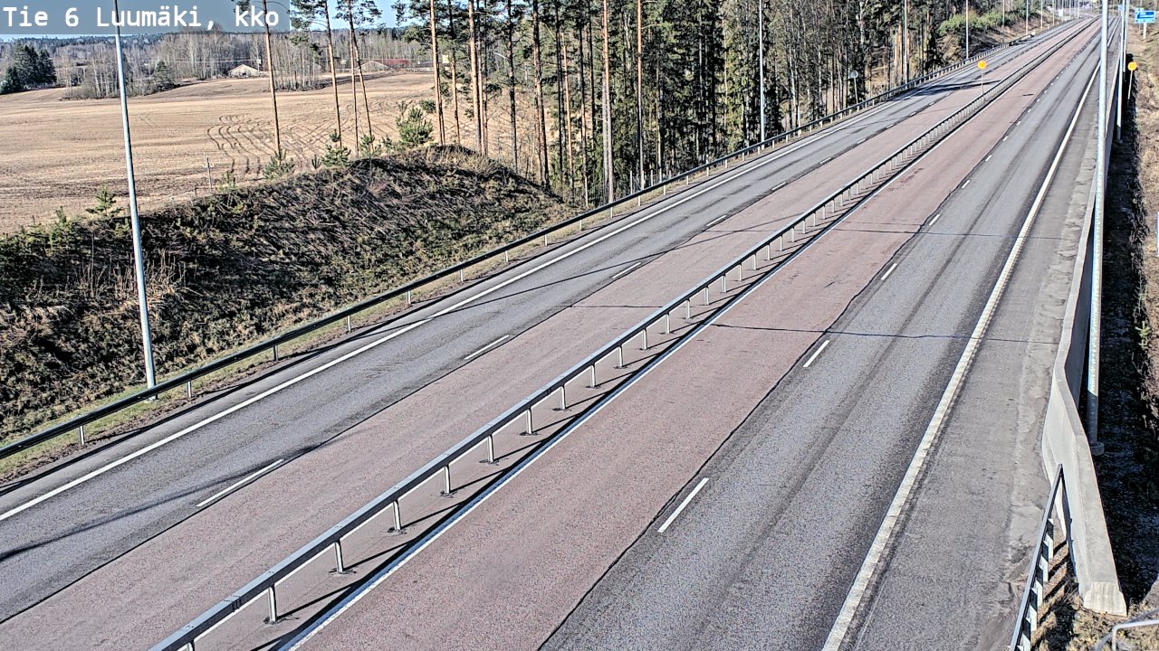 Kelikamerat Kuva Tie 6 Luumäki, kirkko, Luumäki, Etelä-Karjala