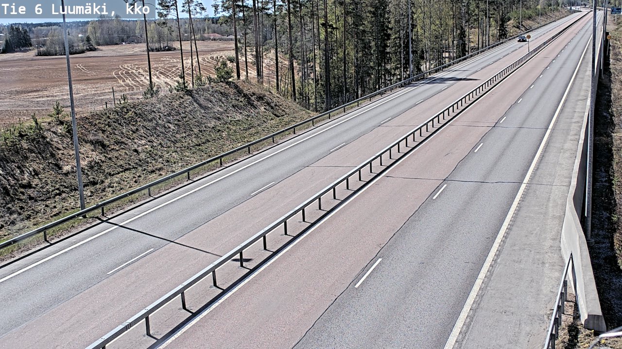Kelikamerat Kuva Tie 6 Luumäki, kirkko, Luumäki, Etelä-Karjala