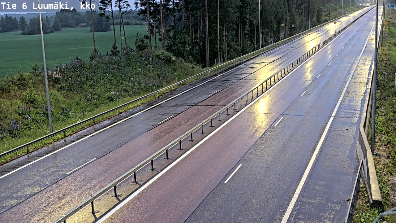 Kelikamerat Kuva Tie 6 Luumäki, kirkko, Luumäki, Etelä-Karjala