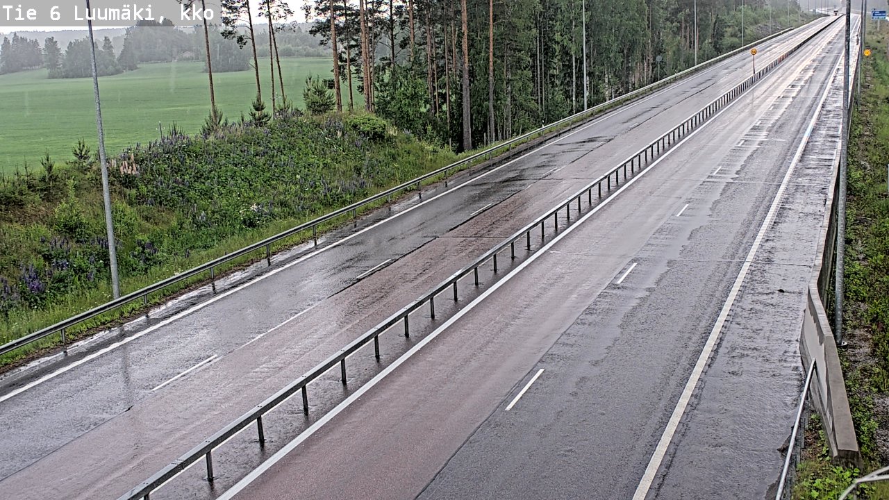 Kelikamerat Kuva Tie 6 Luumäki, kirkko, Luumäki, Etelä-Karjala