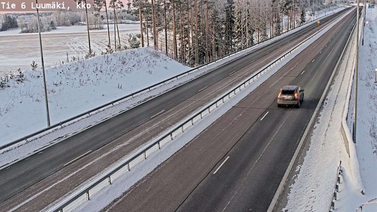 Kelikamerat Kuva Tie 6 Luumäki, kirkko, Luumäki, Etelä-Karjala