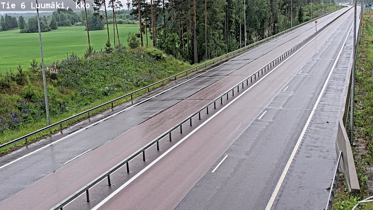 Kelikamerat Kuva Tie 6 Luumäki, kirkko, Luumäki, Etelä-Karjala