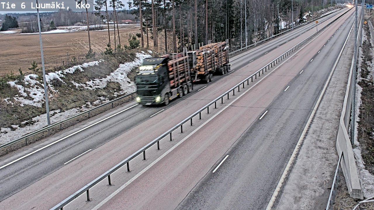 Kelikamerat Kuva Tie 6 Luumäki, kirkko, Luumäki, Etelä-Karjala