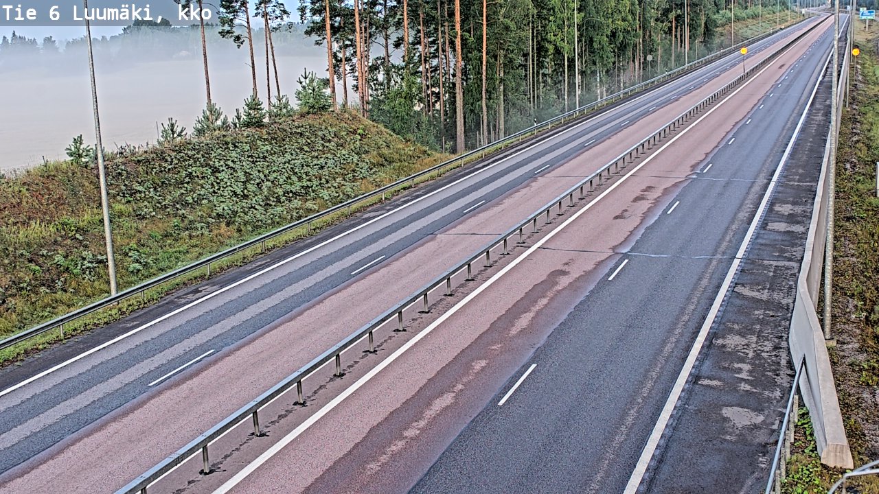 Kelikamerat Kuva Tie 6 Luumäki, kirkko, Luumäki, Etelä-Karjala