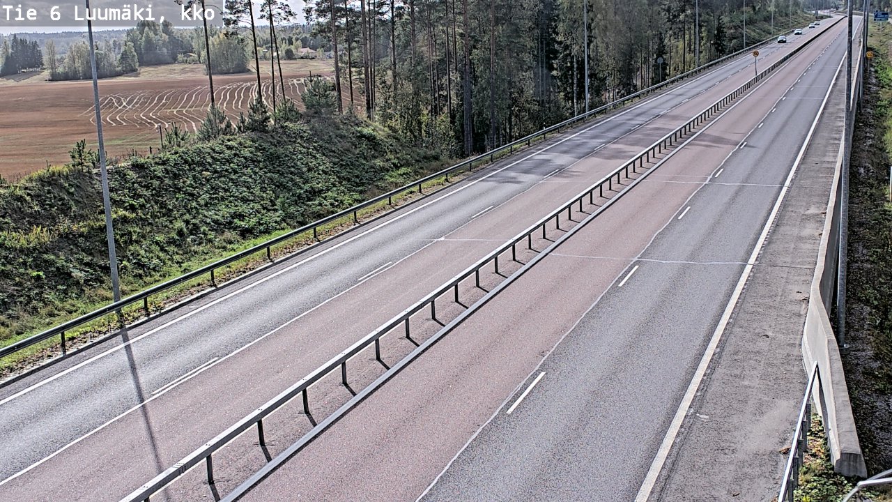 Kelikamerat Kuva Tie 6 Luumäki, kirkko, Luumäki, Etelä-Karjala