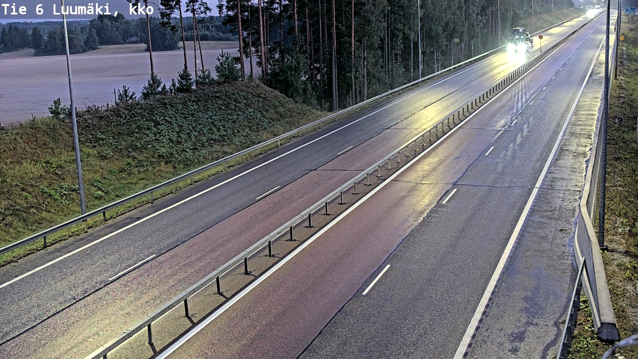 Kelikamerat Kuva Tie 6 Luumäki, kirkko, Luumäki, Etelä-Karjala