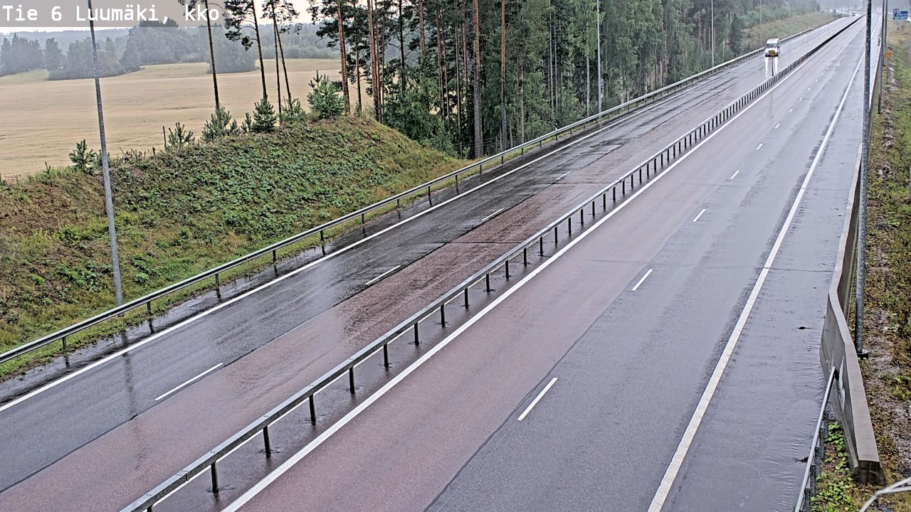 Kelikamerat Kuva Tie 6 Luumäki, kirkko, Luumäki, Etelä-Karjala