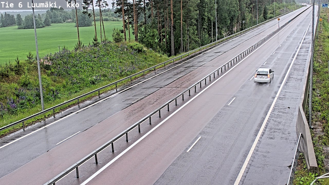 Kelikamerat Kuva Tie 6 Luumäki, kirkko, Luumäki, Etelä-Karjala