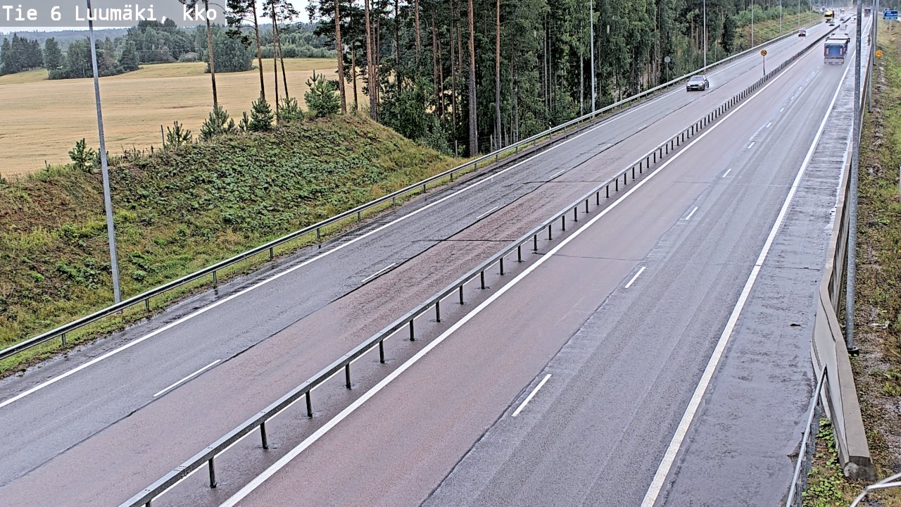 Kelikamerat Kuva Tie 6 Luumäki, kirkko, Luumäki, Etelä-Karjala