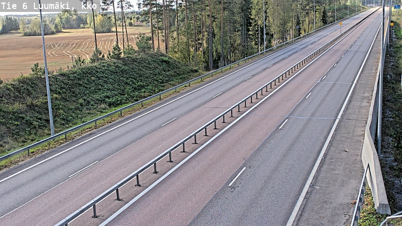 Weather Camera Image Road 6 Luumäki, kirkko, Luumäki, Etelä-Karjala