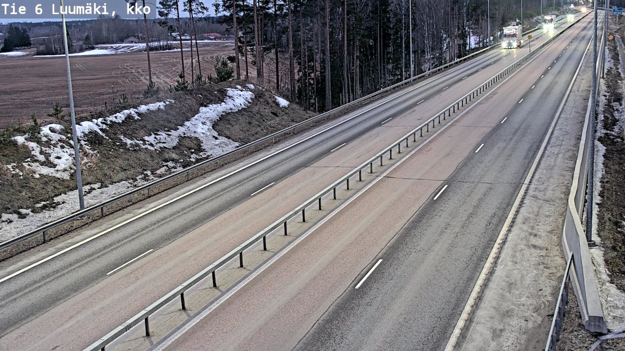 Kelikamerat Kuva Tie 6 Luumäki, kirkko, Luumäki, Etelä-Karjala