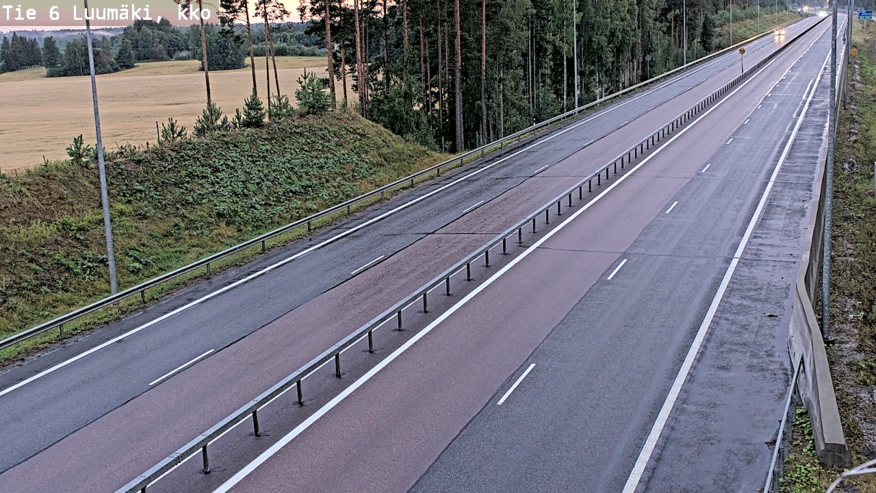Kelikamerat Kuva Tie 6 Luumäki, kirkko, Luumäki, Etelä-Karjala