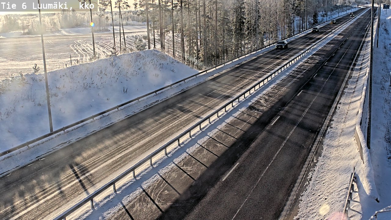 Kelikamerat Kuva Tie 6 Luumäki, kirkko, Luumäki, Etelä-Karjala