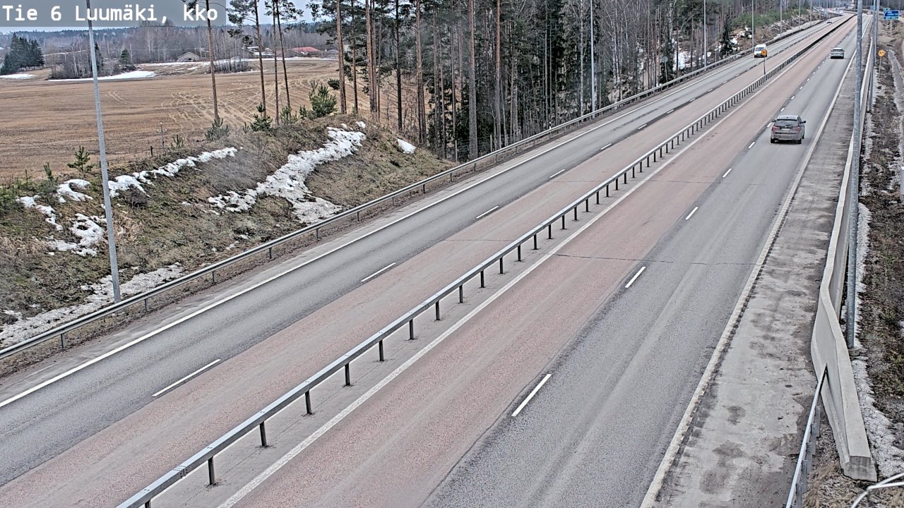 Weather Camera Image Väg 6 Luumäki, kirkko, Luumäki, Etelä-Karjala