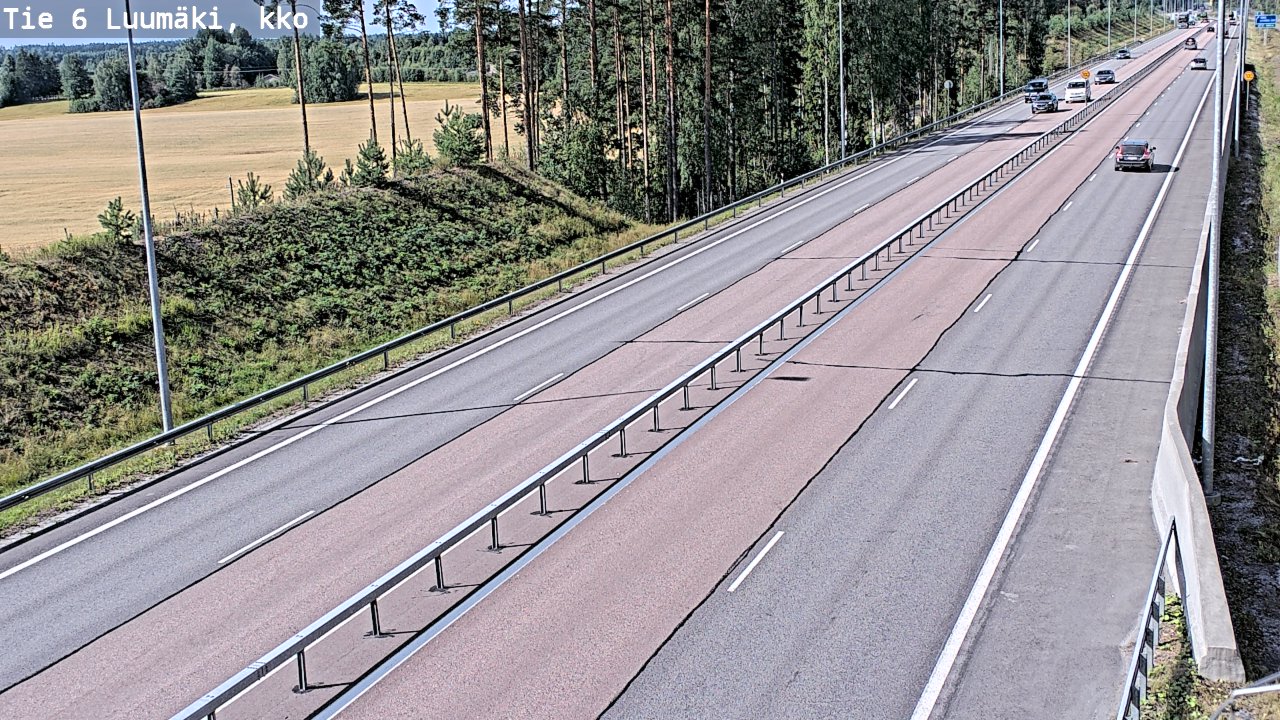 Kelikamerat Kuva Tie 6 Luumäki, kirkko, Luumäki, Etelä-Karjala