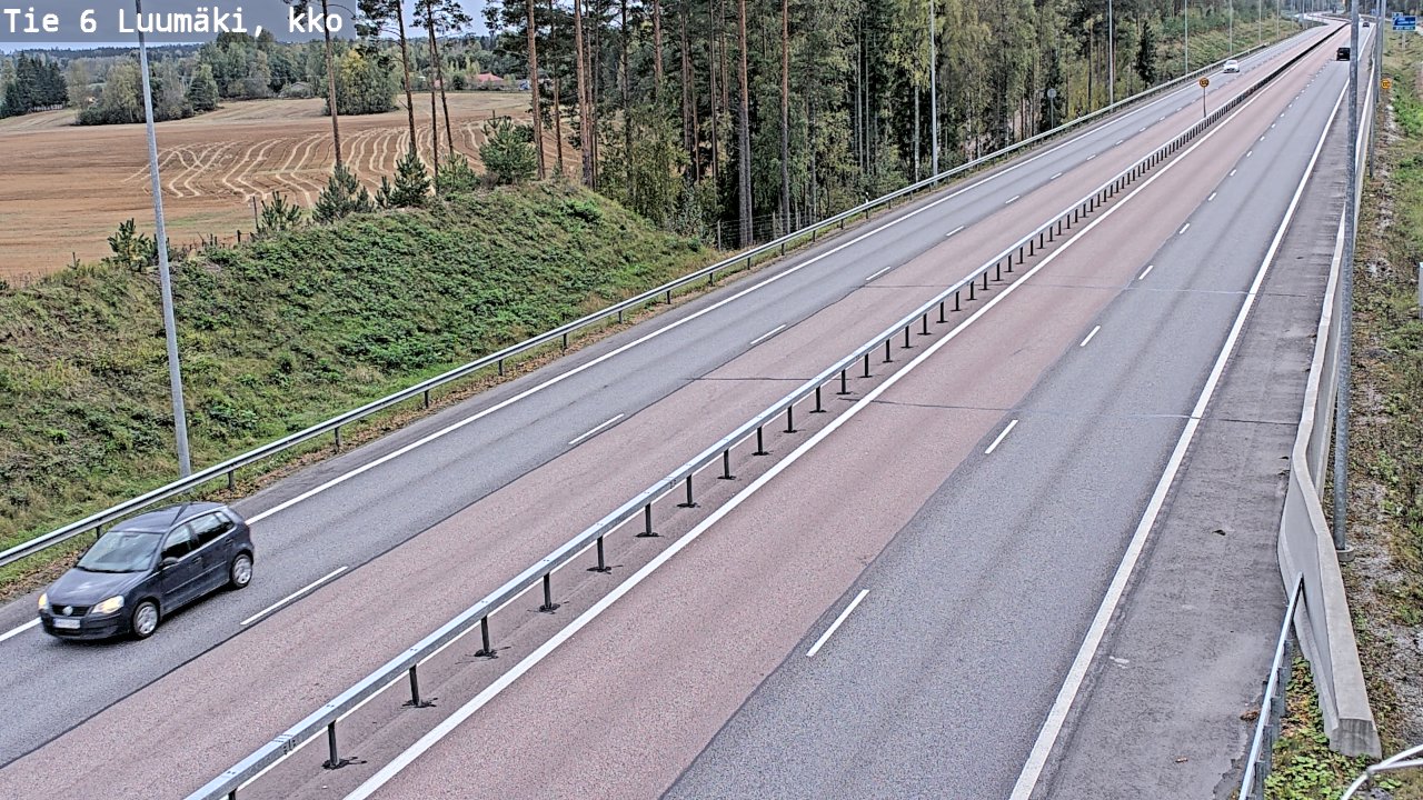 Kelikamerat Kuva Tie 6 Luumäki, kirkko, Luumäki, Etelä-Karjala