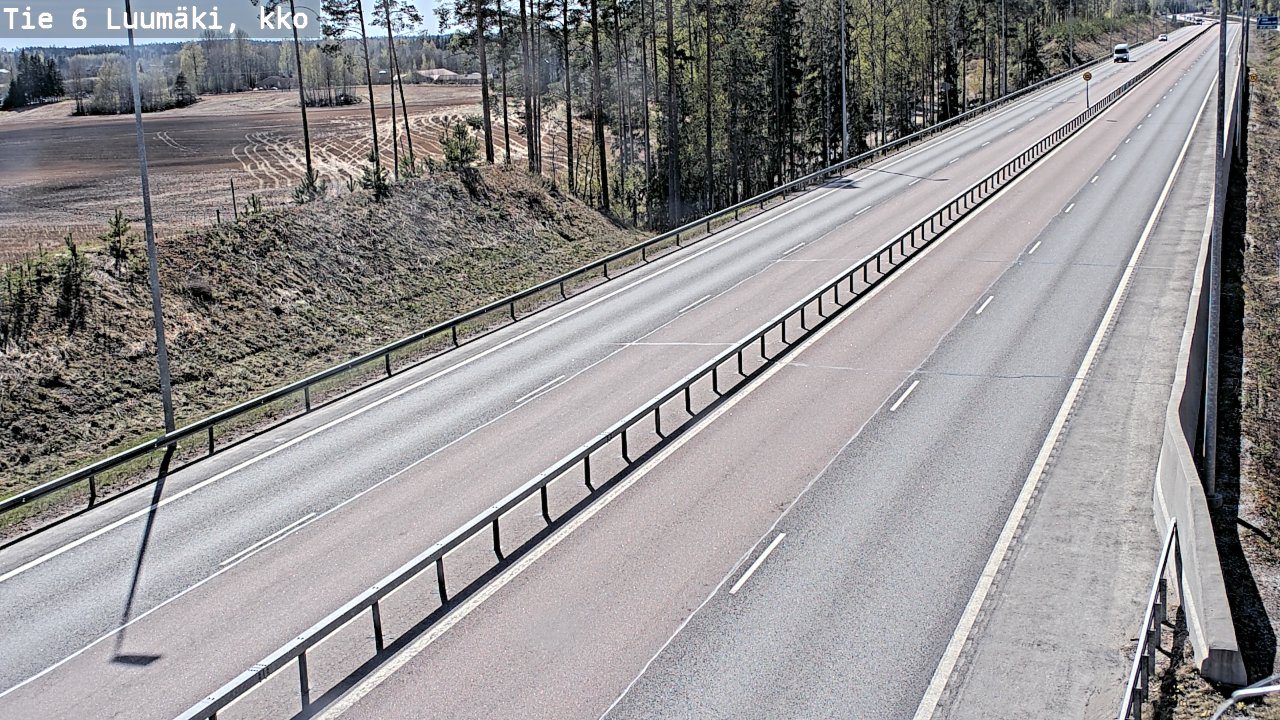 Kelikamerat Kuva Tie 6 Luumäki, kirkko, Luumäki, Etelä-Karjala