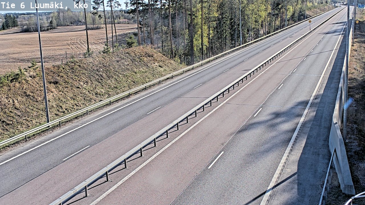 Kelikamerat Kuva Tie 6 Luumäki, kirkko, Luumäki, Etelä-Karjala