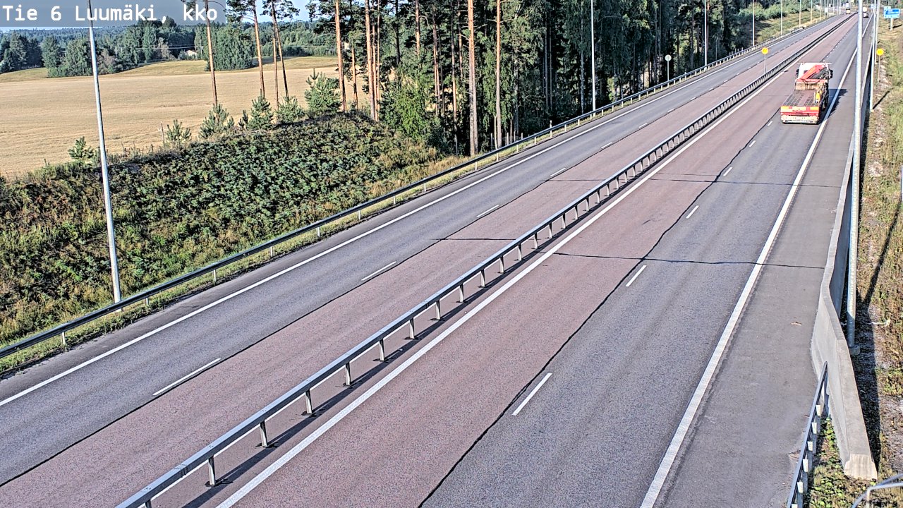 Kelikamerat Kuva Tie 6 Luumäki, kirkko, Luumäki, Etelä-Karjala
