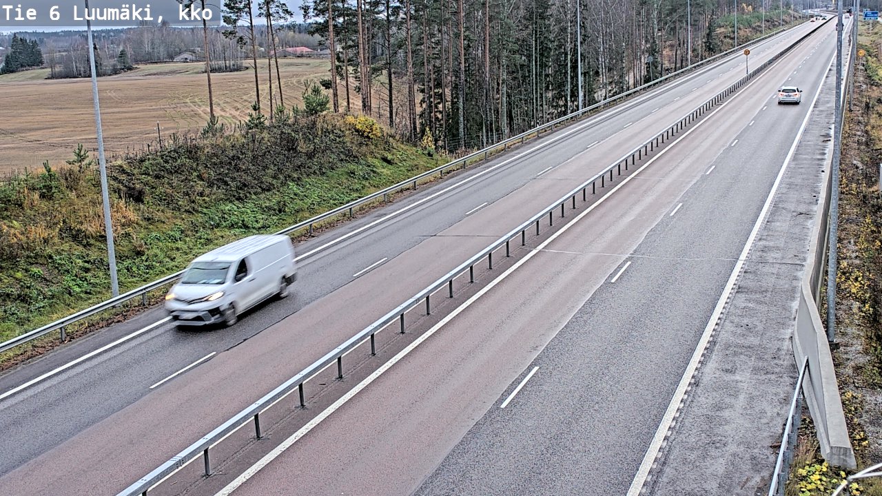 Kelikamerat Kuva Tie 6 Luumäki, kirkko, Luumäki, Etelä-Karjala