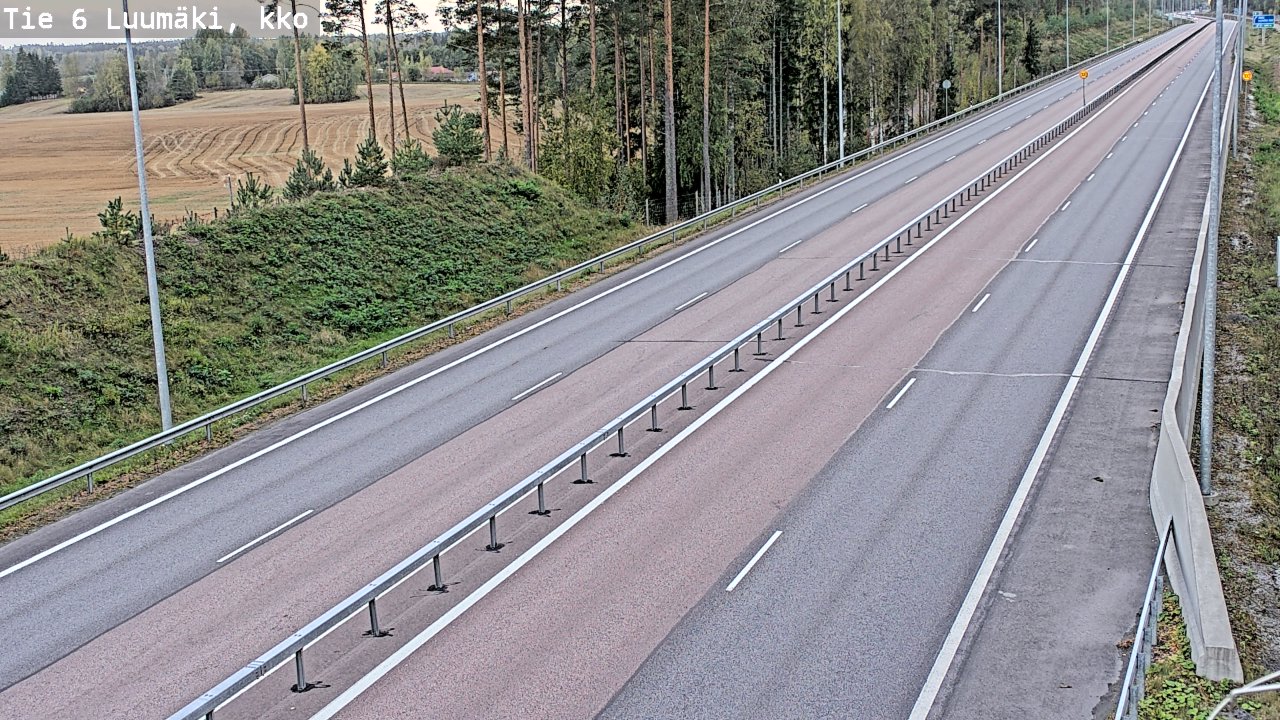 Kelikamerat Kuva Tie 6 Luumäki, kirkko, Luumäki, Etelä-Karjala