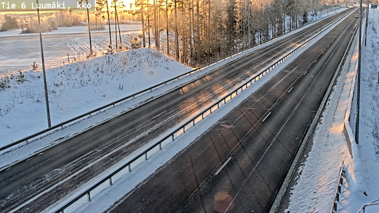 Kelikamerat Kuva Tie 6 Luumäki, kirkko, Luumäki, Etelä-Karjala