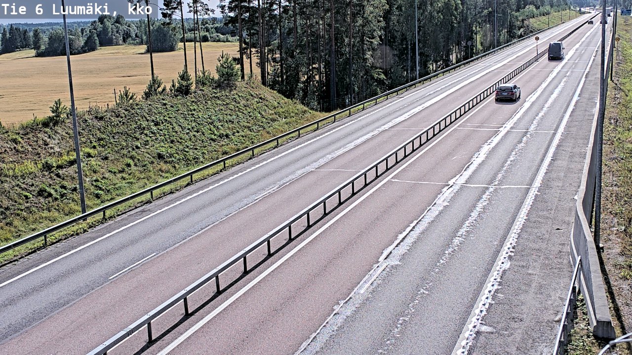 Kelikamerat Kuva Tie 6 Luumäki, kirkko, Luumäki, Etelä-Karjala