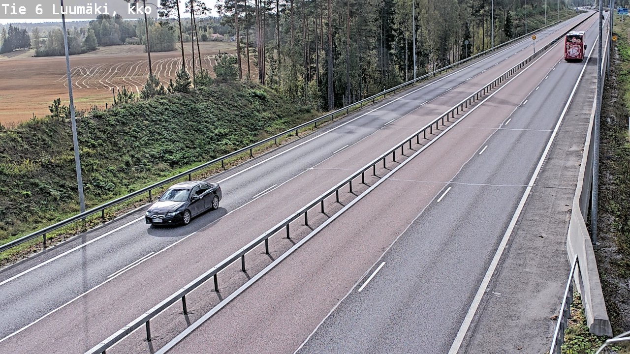 Kelikamerat Kuva Tie 6 Luumäki, kirkko, Luumäki, Etelä-Karjala