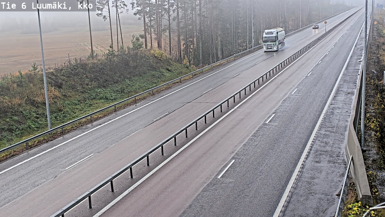 Kelikamerat Kuva Tie 6 Luumäki, kirkko, Luumäki, Etelä-Karjala