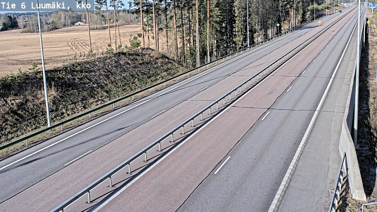 Weather Camera Image Road 6 Luumäki, kirkko, Luumäki, Etelä-Karjala