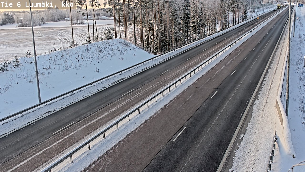 Kelikamerat Kuva Tie 6 Luumäki, kirkko, Luumäki, Etelä-Karjala