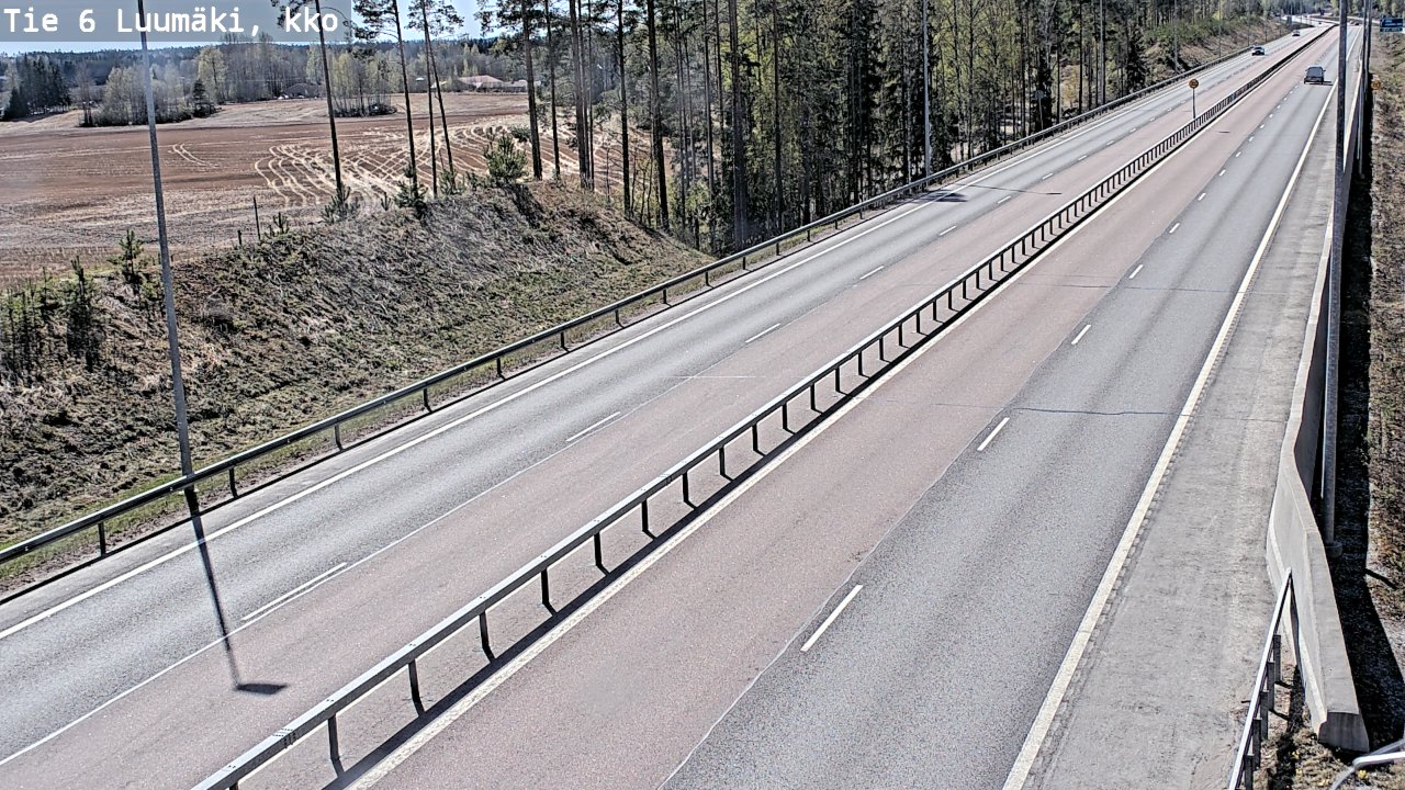 Kelikamerat Kuva Tie 6 Luumäki, kirkko, Luumäki, Etelä-Karjala