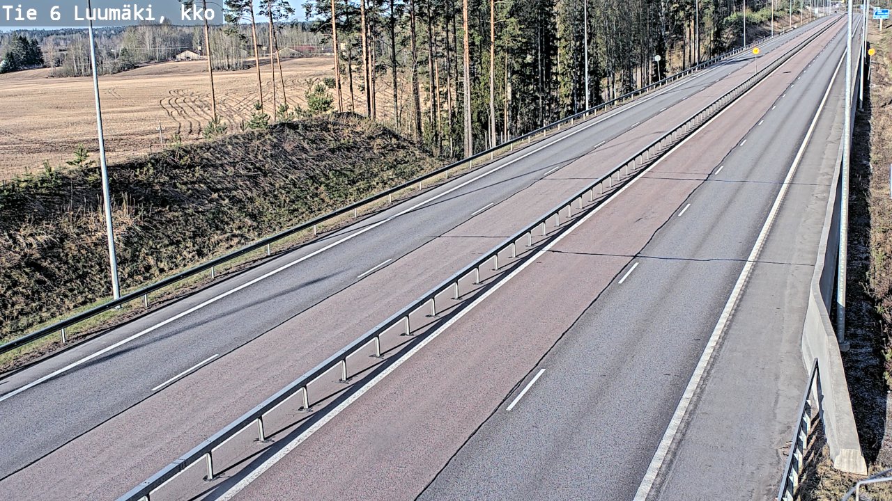 Weather Camera Image Road 6 Luumäki, kirkko, Luumäki, Etelä-Karjala