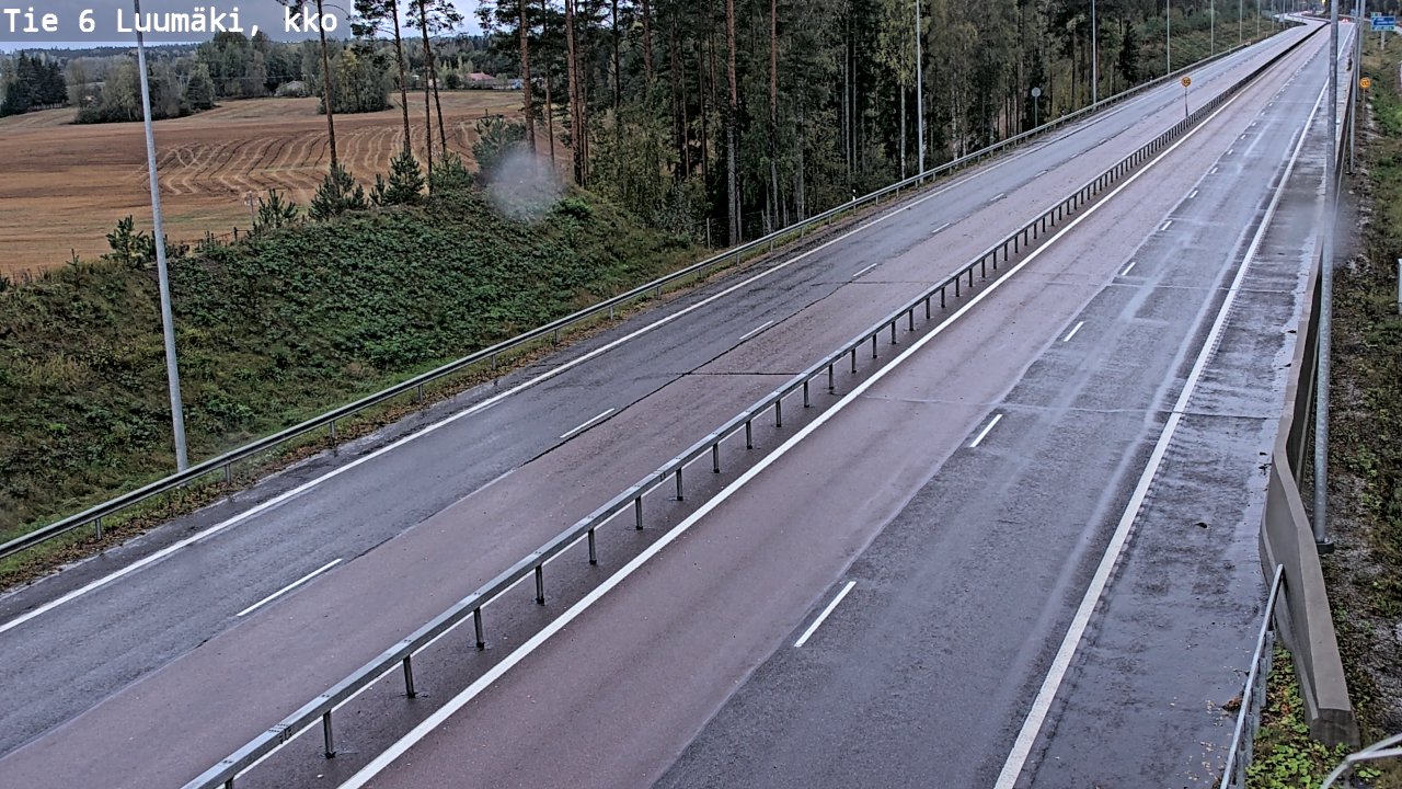 Kelikamerat Kuva Tie 6 Luumäki, kirkko, Luumäki, Etelä-Karjala