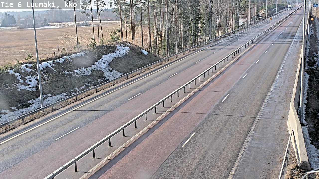 Weather Camera Image Road 6 Luumäki, kirkko, Luumäki, Etelä-Karjala