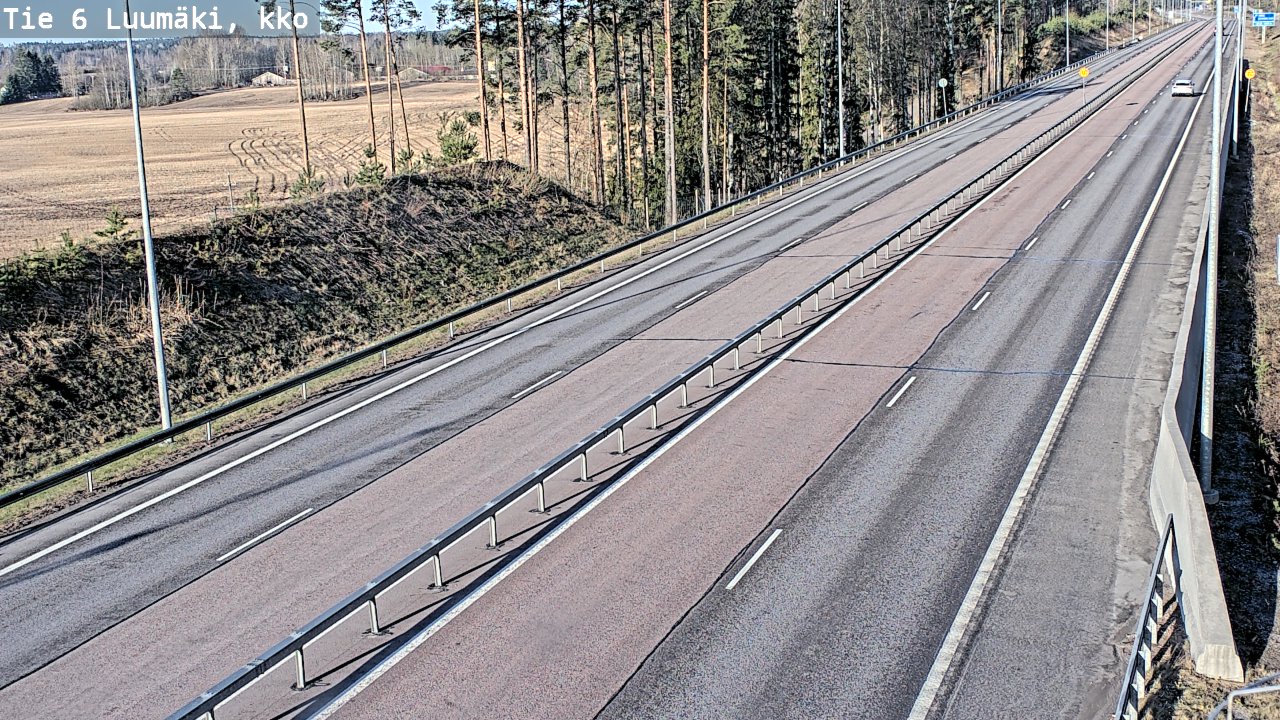 Kelikamerat Kuva Tie 6 Luumäki, kirkko, Luumäki, Etelä-Karjala