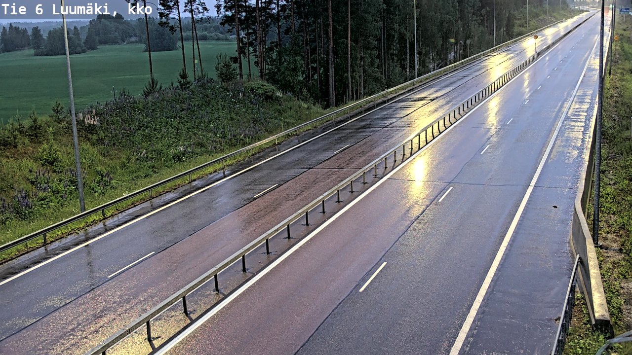 Kelikamerat Kuva Tie 6 Luumäki, kirkko, Luumäki, Etelä-Karjala