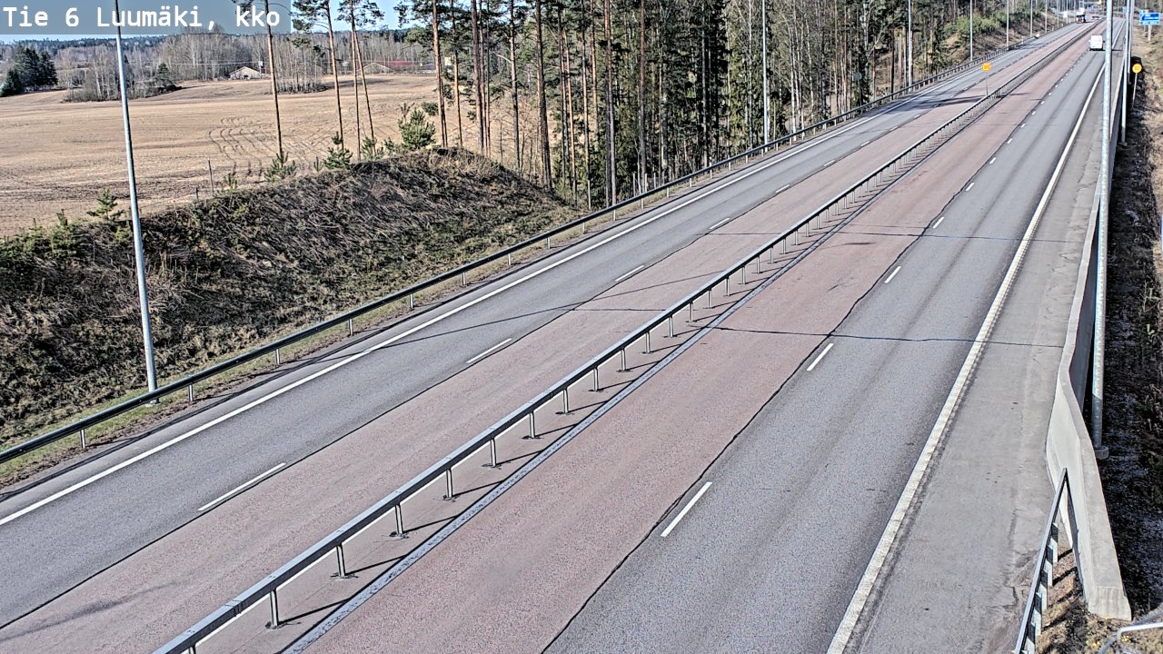 Kelikamerat Kuva Tie 6 Luumäki, kirkko, Luumäki, Etelä-Karjala