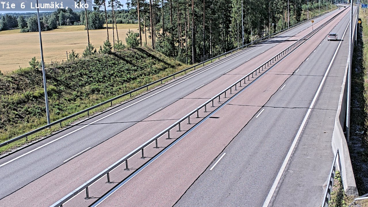 Kelikamerat Kuva Tie 6 Luumäki, kirkko, Luumäki, Etelä-Karjala
