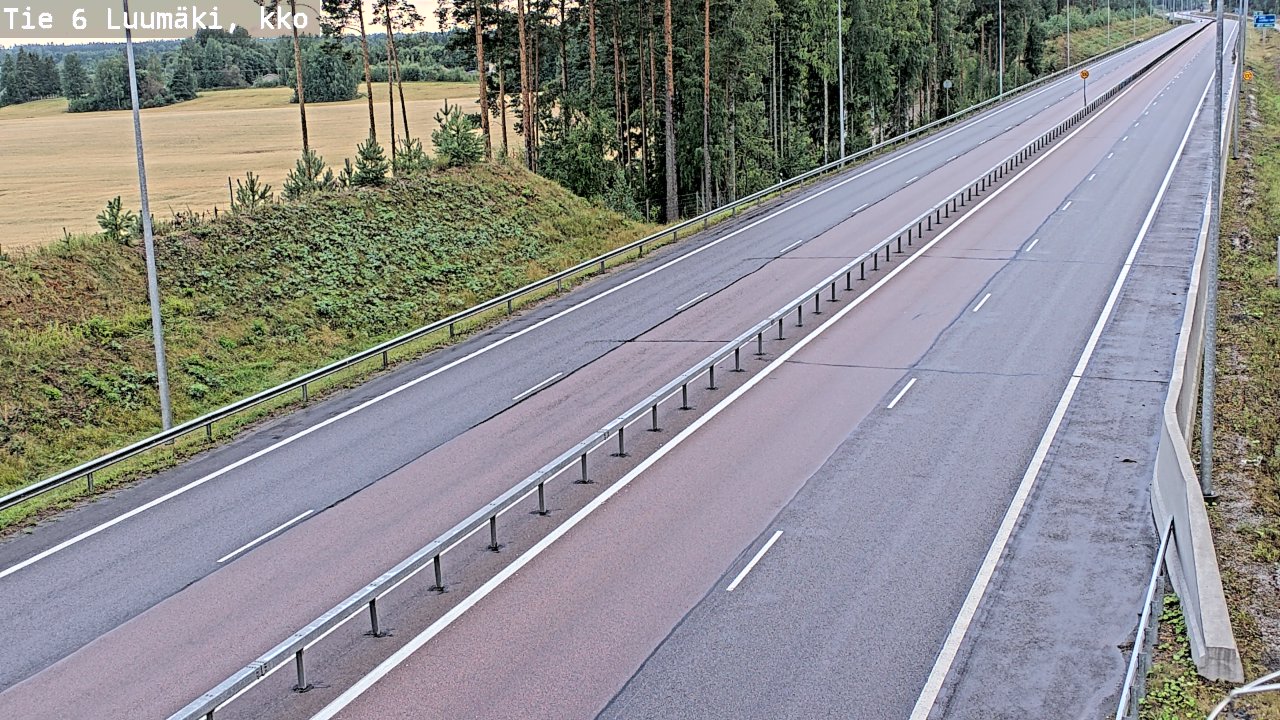 Kelikamerat Kuva Tie 6 Luumäki, kirkko, Luumäki, Etelä-Karjala