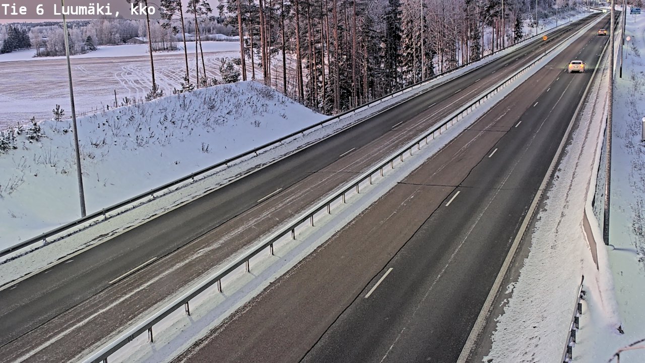 Kelikamerat Kuva Tie 6 Luumäki, kirkko, Luumäki, Etelä-Karjala