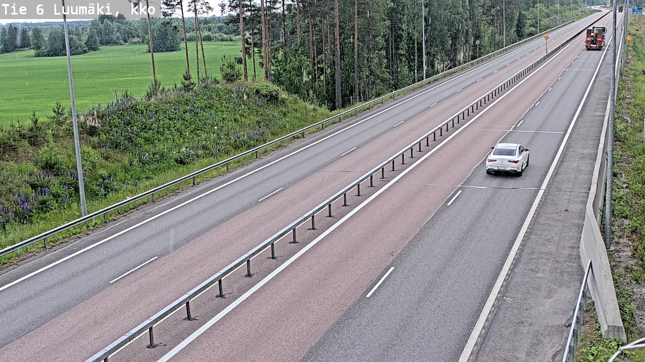 Kelikamerat Kuva Tie 6 Luumäki, kirkko, Luumäki, Etelä-Karjala