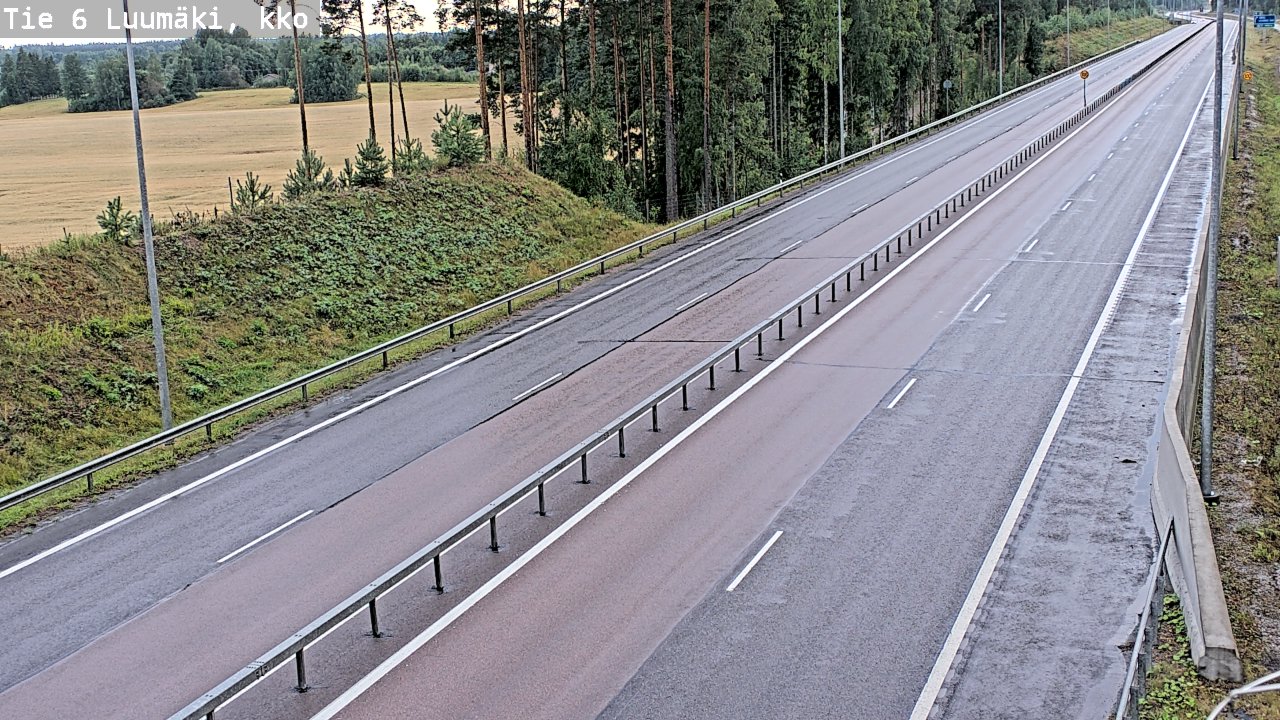 Kelikamerat Kuva Tie 6 Luumäki, kirkko, Luumäki, Etelä-Karjala