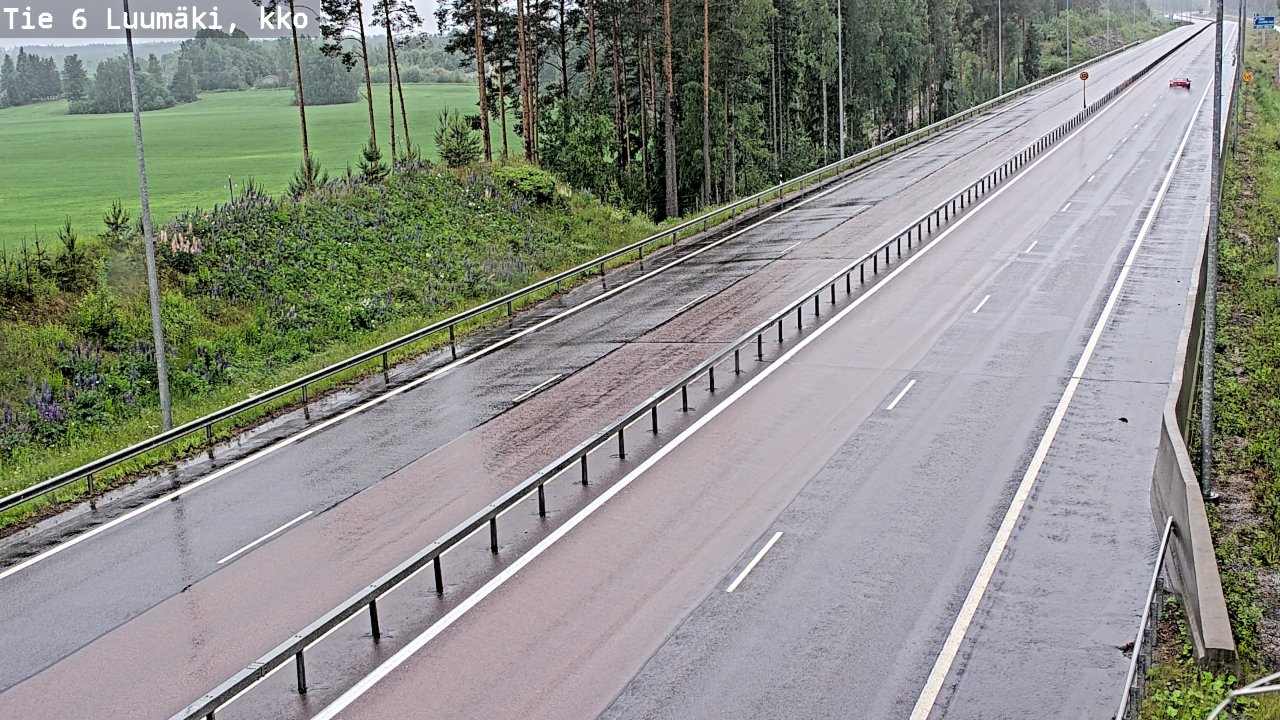 Kelikamerat Kuva Tie 6 Luumäki, kirkko, Luumäki, Etelä-Karjala