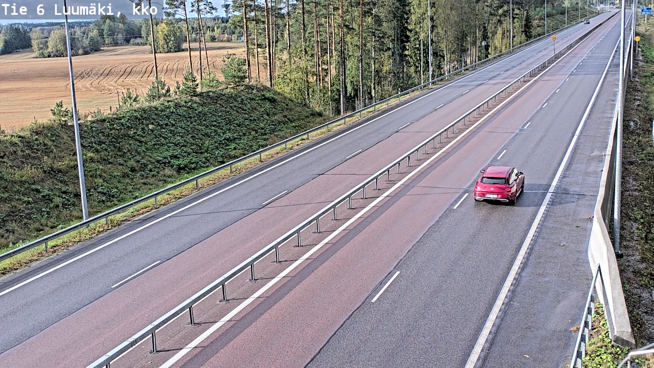 Kelikamerat Kuva Tie 6 Luumäki, kirkko, Luumäki, Etelä-Karjala