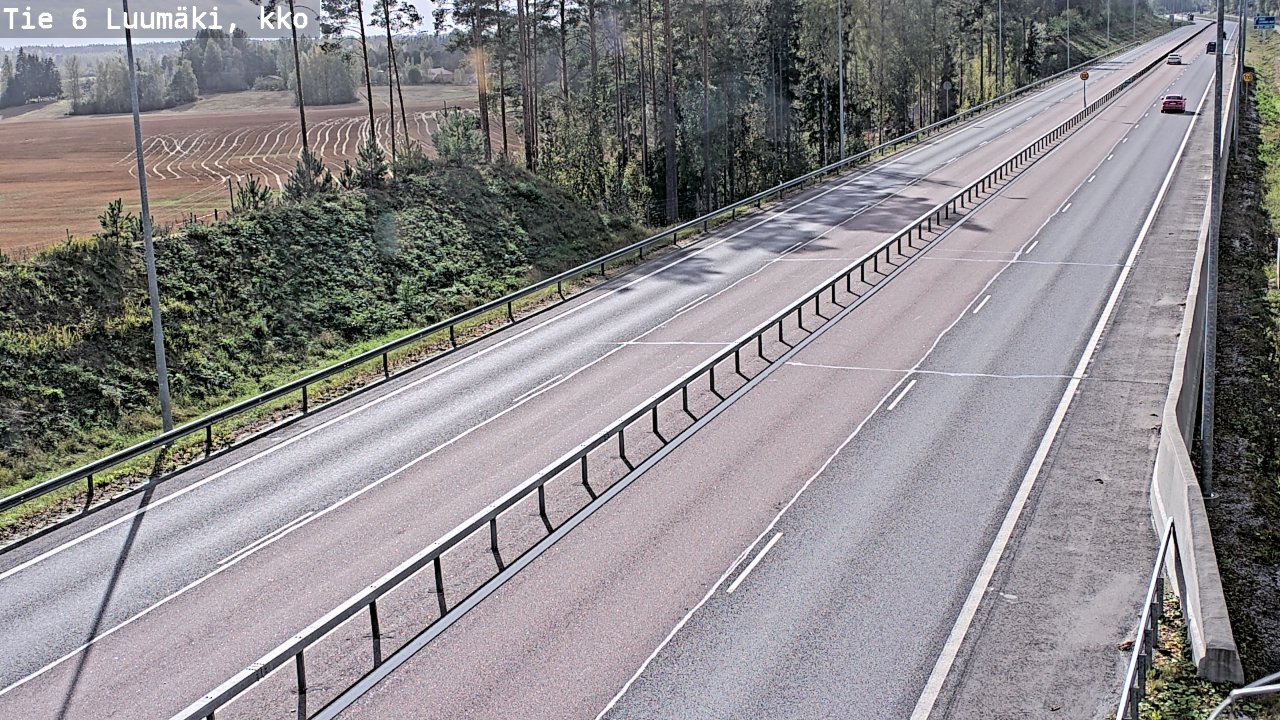Kelikamerat Kuva Tie 6 Luumäki, kirkko, Luumäki, Etelä-Karjala
